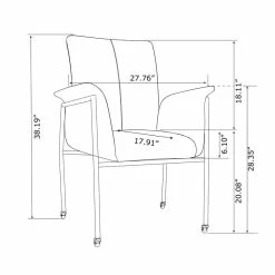 Cheapest 💯 Milan Ivan Black Faux Leather Arm Chair With Stainless Steel Frame And Casters 😍 -Cheap Office Chairs Store 2487712 8 L