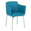 Best deal 🎉 Milan Denise Turquoise Blue Faux Leather Club Arm Chair With Swivel (Set Of 2) 🌟 -Cheap Office Chairs Store 2488206 11 L