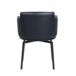 Buy ❤️ Milan Denis Matte Black Faux Leather Club Arm Chair W/ Memory Swivel (Set Of 2) 🤩 -Cheap Office Chairs Store 2488264 5 L