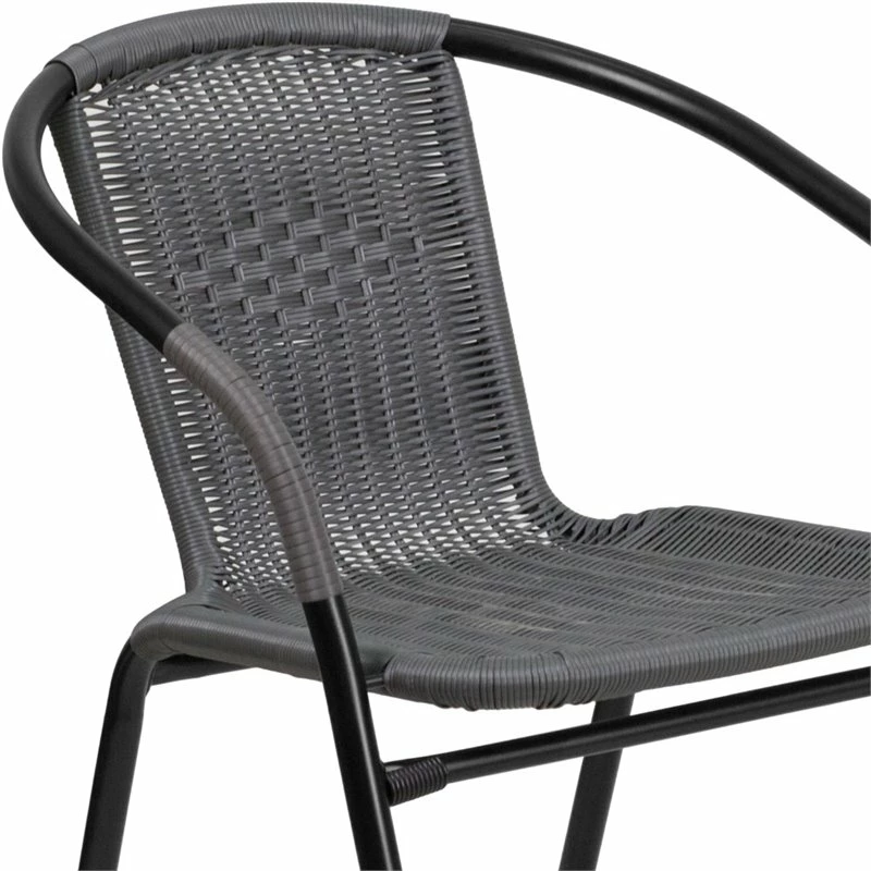 Budget 🔔 Afuera Living Stackable Rattan Curved Back Dining Arm Chair In Gray (Set Of 2) ⌛ 9 Budget 🔔 Afuera Living Stackable Rattan Curved Back Dining Arm Chair In Gray (Set Of 2) ⌛ - Image 7