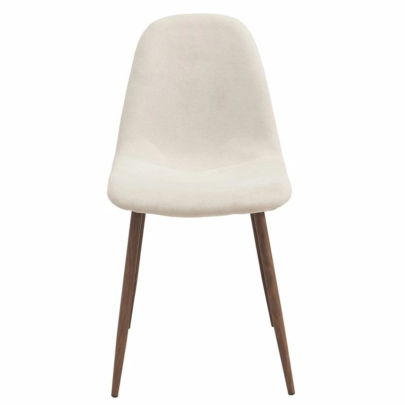 Promo 😍 WHI Lyna 19" Fabric Upholstered/Metal Side Chairs In Beige (Set Of 4) 👏 6 Promo 😍 WHI Lyna 19" Fabric Upholstered/Metal Side Chairs In Beige (Set Of 4) 👏 - Image 4