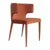 Coupon 🌟 Limari Home Lucero 20" Modern Velvet And Metal Dining Armchair In Orange ✨ -Cheap Office Chairs Store 2521244 L
