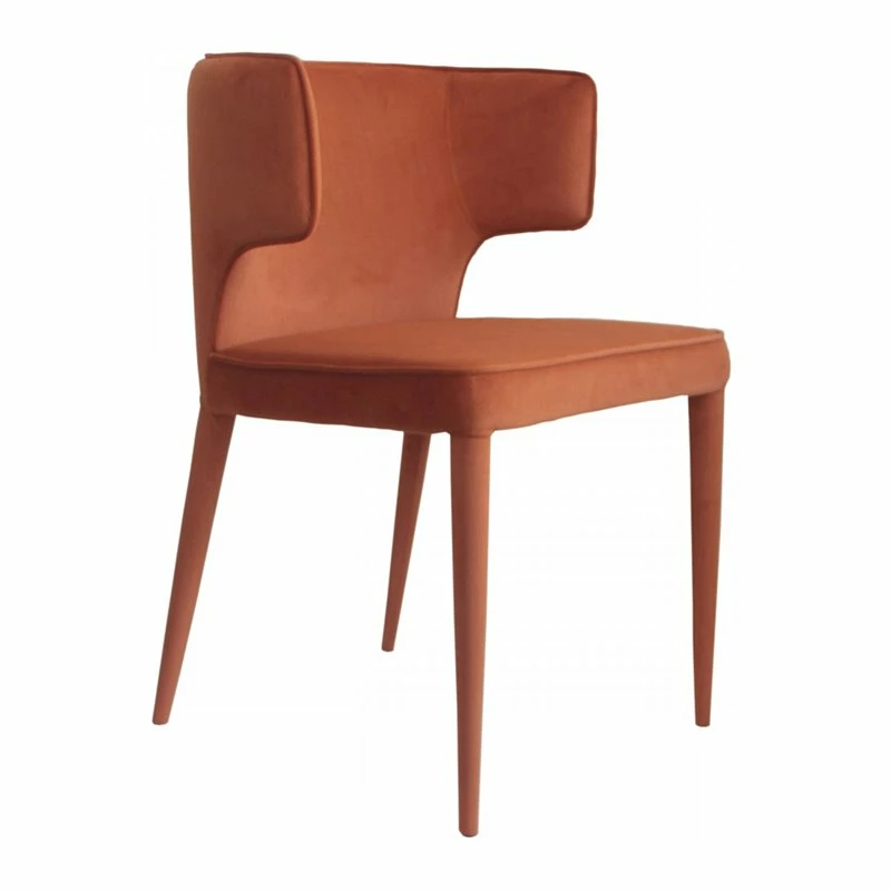 Coupon 🌟 Limari Home Lucero 20" Modern Velvet And Metal Dining Armchair In Orange ✨ 3 Coupon 🌟 Limari Home Lucero 20" Modern Velvet And Metal Dining Armchair In Orange ✨