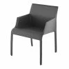 Budget 🔔 Nuevo Delphine 18.5" Contemporary Leather Dining Armchair In Matte Dark Gray 😉 1 Budget 🔔 Nuevo Delphine 18.5" Contemporary Leather Dining Armchair In Matte Dark Gray 😉 -Cheap Office Chairs Store 2528144 L