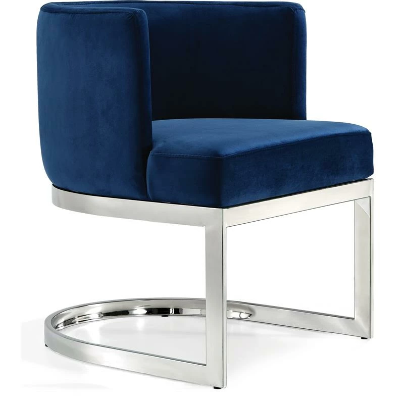 Best reviews of 🌟 Maklaine Contemporary 19.5"H Velvet Dining Chair In Navy 🥰 3 Best reviews of 🌟 Maklaine Contemporary 19.5"H Velvet Dining Chair In Navy 🥰