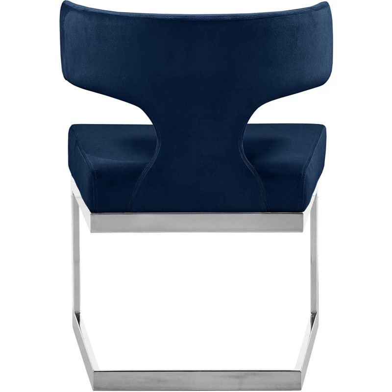 Cheap 😍 Maklaine Contemporary Navy Velvet Dining Chair ⭐ 5 Cheap 😍 Maklaine Contemporary Navy Velvet Dining Chair ⭐ - Image 3