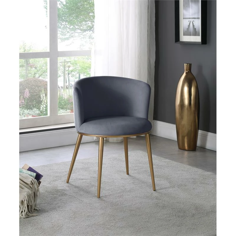 Top 10 ๐ Maklaine Contemporary Gray Velvet Dining Chair (Set Of 2) ๐ 4 Top 10 ๐ Maklaine Contemporary Gray Velvet Dining Chair (Set Of 2) ๐ - Image 2