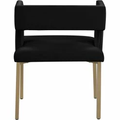Flash Sale 😀 Maklaine Contemporary Black Velvet Dining Chair (Set Of 2) 😀 11 Flash Sale 😀 Maklaine Contemporary Black Velvet Dining Chair (Set Of 2) 😀 -Cheap Office Chairs Store 2533305 2 L
