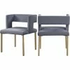 Hot Sale ๐ Maklaine Contemporary Gray Velvet Dining Chair (Set Of 2) ๐งจ 2 Hot Sale ๐ Maklaine Contemporary Gray Velvet Dining Chair (Set Of 2) ๐งจ -Cheap Office Chairs Store 2533306 L