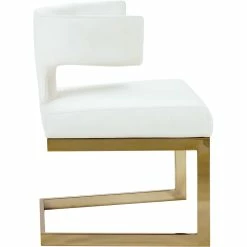 Flash Sale 🎉 Trent Home Contemporary White Faux Leather Dining Chair 👏 -Cheap Office Chairs Store 2533416 7 L