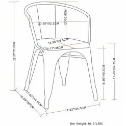 Budget 🔔 Trent Home Metal Dining Arm Chair In Black (Set Of 2) 💯 13 Budget 🔔 Trent Home Metal Dining Arm Chair In Black (Set Of 2) 💯 -Cheap Office Chairs Store 2533523 5 L