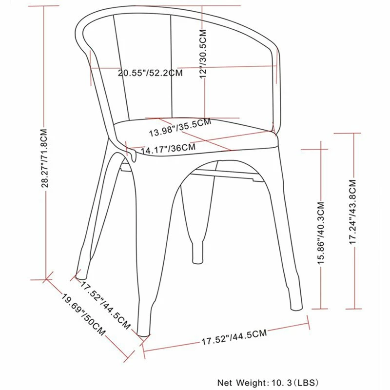 Budget 🔔 Trent Home Metal Dining Arm Chair In Black (Set Of 2) 💯 8 Budget 🔔 Trent Home Metal Dining Arm Chair In Black (Set Of 2) 💯 - Image 6