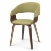 Discount 🌟 Trent Home Solid Wood Dining Chair In Acid Green Linen 🤩 -Cheap Office Chairs Store 2533541 L
