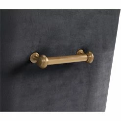 Cheapest 👏 TOV Furniture Beatrix 19" Transitional Velvet Side Chair In Gray 😉 -Cheap Office Chairs Store 2536856 4 L