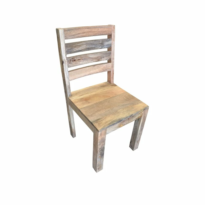 Best Pirce ๐ Rustic Homes 18.25" Ladder Back Mango Solid Wood Dining Chair In Natural โ 5 Best Pirce ๐ Rustic Homes 18.25" Ladder Back Mango Solid Wood Dining Chair In Natural โ - Image 3