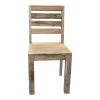 Best Pirce 👏 Rustic Homes 18.25" Ladder Back Mango Solid Wood Dining Chair In Natural ⌛