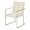 New ❤️ Michael Amini Laguna Ridge 19" Wood Dining Arm Chair In Brushed Silver/Oak 🥰 -Cheap Office Chairs Store 2545276 L