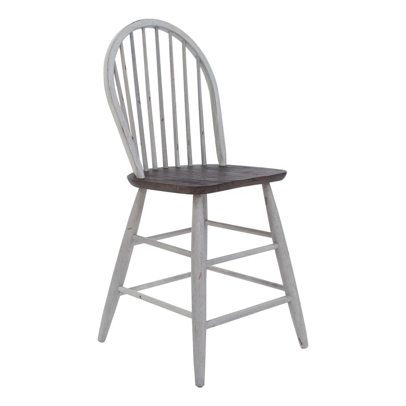 Best Sale ✨ Liberty Furniture Farmhouse White Windsor Back Counter Chair- Set Of 2 🔥 3 Best Sale ✨ Liberty Furniture Farmhouse White Windsor Back Counter Chair- Set Of 2 🔥