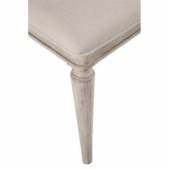 Promo 😀 Bassett Mirror Chloe Wood Side Chair In Ivory 🌟 -Cheap Office Chairs Store 2550409 3 L
