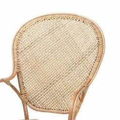 Discount ✨ Baxton Studio Lalaine Modern Bohemian Natural Rattan Dining Arm Chair ✔️ 16 Discount ✨ Baxton Studio Lalaine Modern Bohemian Natural Rattan Dining Arm Chair ✔️ -Cheap Office Chairs Store 2550502 4 L