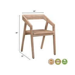 Best Pirce 👍 Taran Designs Maria 18" Hand-Crafted Mango Wood Arm Chair In Brown ⌛ 13 Best Pirce 👍 Taran Designs Maria 18" Hand-Crafted Mango Wood Arm Chair In Brown ⌛ -Cheap Office Chairs Store 2555726 5 L