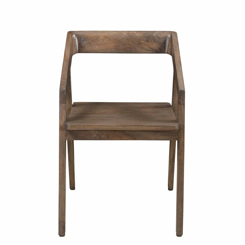 Discount 🌟 Taran Designs Maria 18" Hand-crafted Mango Wood Arm Chair In Dark Brown 😀 4 Discount 🌟 Taran Designs Maria 18" Hand-crafted Mango Wood Arm Chair In Dark Brown 😀 - Image 2