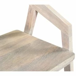 Cheap 👏 Taran Designs Maria 18" Hand-Crafted Mango Wood Arm Chair In Natural White ⌛ -Cheap Office Chairs Store 2555728 4 L