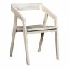 Cheap 👏 Taran Designs Maria 18" Hand-Crafted Mango Wood Arm Chair In Natural White ⌛