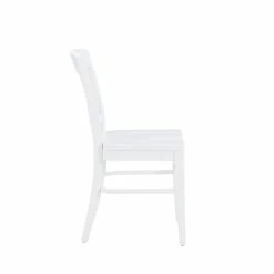 Deals 👏 Linon Ida Wood Commercial Grade Set Of Two Side Chairs In White ✨ -Cheap Office Chairs Store 2561438 4 L