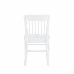 Deals 👏 Linon Ida Wood Commercial Grade Set Of Two Side Chairs In White ✨ -Cheap Office Chairs Store 2561438 6 L