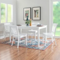 Deals 👏 Linon Ida Wood Commercial Grade Set Of Two Side Chairs In White ✨ -Cheap Office Chairs Store 2561438 9 L
