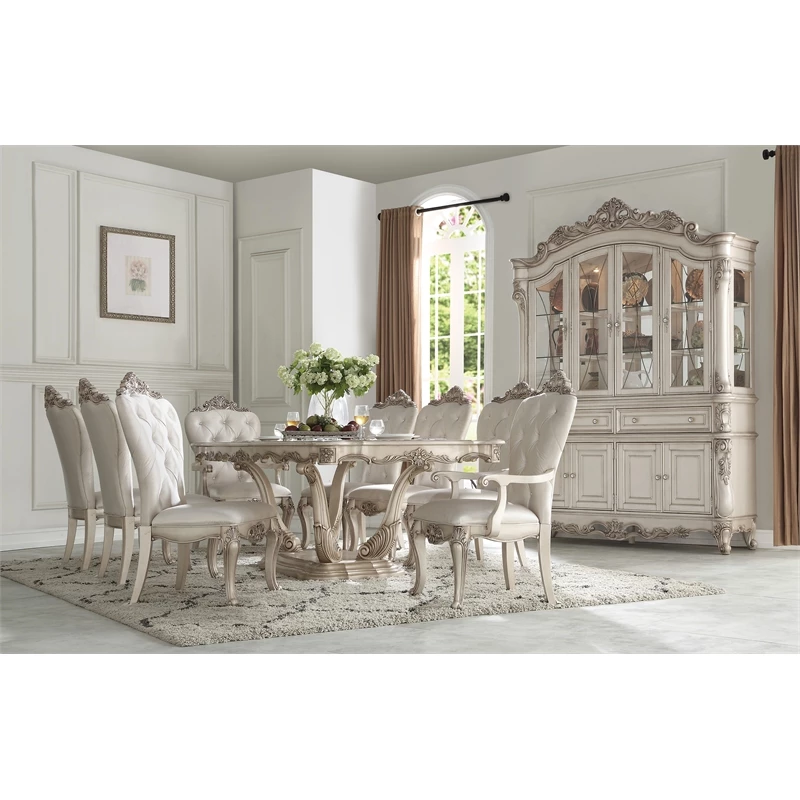 Outlet ⭐ ACME Furniture ACME Gorsedd Upholstered Tufted Side Chair In Cream And Antique White (Set Of 2) 🧨 5 Outlet ⭐ ACME Furniture ACME Gorsedd Upholstered Tufted Side Chair In Cream And Antique White (Set Of 2) 🧨 - Image 3