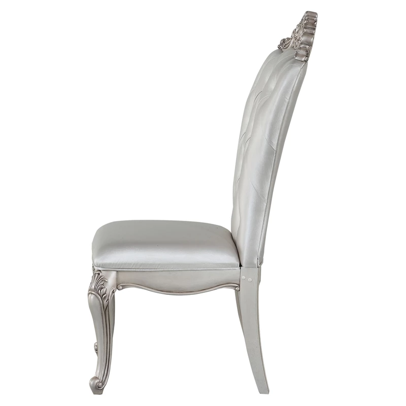 Outlet ⭐ ACME Furniture ACME Gorsedd Upholstered Tufted Side Chair In Cream And Antique White (Set Of 2) 🧨 7 Outlet ⭐ ACME Furniture ACME Gorsedd Upholstered Tufted Side Chair In Cream And Antique White (Set Of 2) 🧨 - Image 5