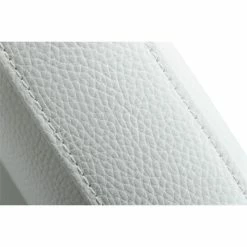 Deals 🌟 Limari Home Fowler 18.5" Eco-Leather & Stainless Steel Dining Arm Chair In White 😀 -Cheap Office Chairs Store 2568816 4 L