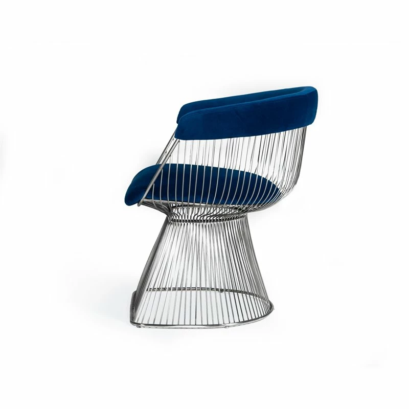 Top 10 🌟 Limari Home Lauren 17.7" Windsor Back Velvet & Steel Dining Chair In Blue 🔔 4 Top 10 🌟 Limari Home Lauren 17.7" Windsor Back Velvet & Steel Dining Chair In Blue 🔔 - Image 2