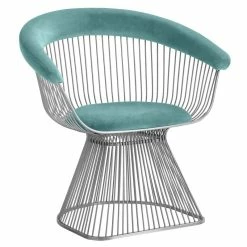Best reviews of ๐ Limari Home Lauren 17.7" Windsor Velvet & Steel Dining Chair In Teal Blue ๐