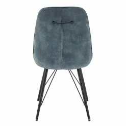Coupon ❤️ New Pacific Direct Pablo 19.5" Velvet Dining Side Chair In Blue (Set Of 2) 🎉 -Cheap Office Chairs Store 2568990 3 L
