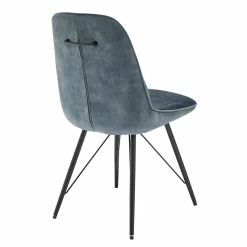 Coupon ❤️ New Pacific Direct Pablo 19.5" Velvet Dining Side Chair In Blue (Set Of 2) 🎉 -Cheap Office Chairs Store 2568990 4 L