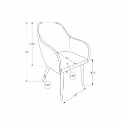 Hot Sale 👍 Maklaine Faux Leather Upholstered Dining Chair (Set Of 2) In Black ⭐ -Cheap Office Chairs Store 2574824 3 L