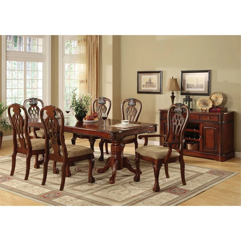 Cheapest ๐ Bowery Hill Solid Wood Padded Arm Chair In Cherry (Set Of 2) ๐ฏ 5 Cheapest ๐ Bowery Hill Solid Wood Padded Arm Chair In Cherry (Set Of 2) ๐ฏ - Image 3