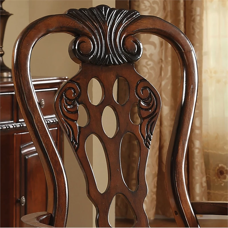 Cheapest ๐ Bowery Hill Solid Wood Padded Arm Chair In Cherry (Set Of 2) ๐ฏ 7 Cheapest ๐ Bowery Hill Solid Wood Padded Arm Chair In Cherry (Set Of 2) ๐ฏ - Image 5