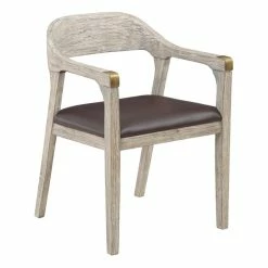 Cheap 🔥 Boraam Montana Faux Leather And Wood Dining Armchair ❤️