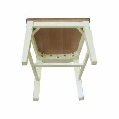 Best reviews of ⌛ International Concepts Vista Solid Wood Ladderback Chairs In Hickory/Shell - Set Of 2 😀 -Cheap Office Chairs Store 2617761 8 L