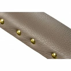 Brand new 🔥 HomeRoots 'Taupe Nailhead Faux Leather Dining Arm Chair 😍 -Cheap Office Chairs Store 2623707 4 L