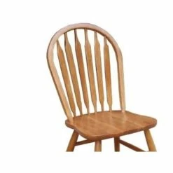 Best Sale ✔️ HomeRoots 'Rustic Oak Slat Back Hardwood Dining Or Side Chair ⭐ 9 Best Sale ✔️ HomeRoots 'Rustic Oak Slat Back Hardwood Dining Or Side Chair ⭐ -Cheap Office Chairs Store 2623754 3 L