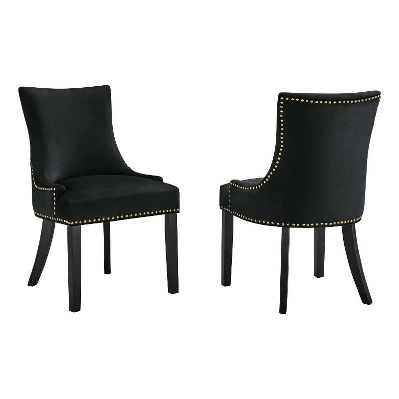 Top 10 🛒 Modway Marquis 20.5" Velvet Dining Side Chairs In Black (Set Of 2) 🔔 3 Top 10 🛒 Modway Marquis 20.5" Velvet Dining Side Chairs In Black (Set Of 2) 🔔