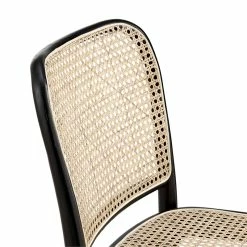 Best deal 🔔 Modway Winona 18.5" Farmhouse Wood & Rattan Dining Side Chair In Black/Beige ❤️ -Cheap Office Chairs Store 2633876 5 L