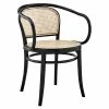 Cheap 😀 Modway Oliana 18" Farmhouse Wood & Rattan Dining Side Chair In Black/Beige ✨ -Cheap Office Chairs Store 2633877 L