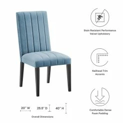 Coupon 🌟 Modway Catalyst 19.5" Velvet Dining Side Chairs In Light Blue/Black (Set Of 2) 💯 13 Coupon 🌟 Modway Catalyst 19.5" Velvet Dining Side Chairs In Light Blue/Black (Set Of 2) 💯 -Cheap Office Chairs Store 2633920 7 L