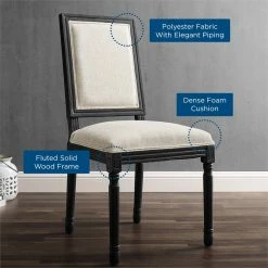 Budget ๐ฏ Modway Court 20" Modern Upholstered Fabric Dining Side Chair In Black/Beige ๐งจ 17 Budget ๐ฏ Modway Court 20" Modern Upholstered Fabric Dining Side Chair In Black/Beige ๐งจ -Cheap Office Chairs Store 2633930 12 L